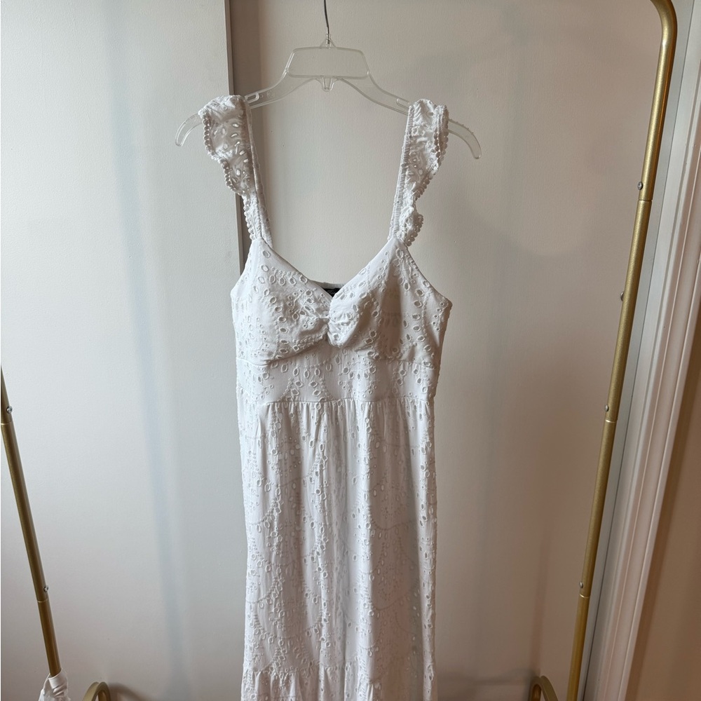 Lily Rose White Eyelet Dress